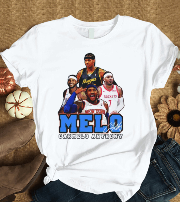 T-Shirt: Carmelo Anthony Melo NYC New York Knicks Basketball KnicksTape T-Shirt Carmelo Anthony Melo NYC New York Knicks Basketball KnicksTape T-Shirt