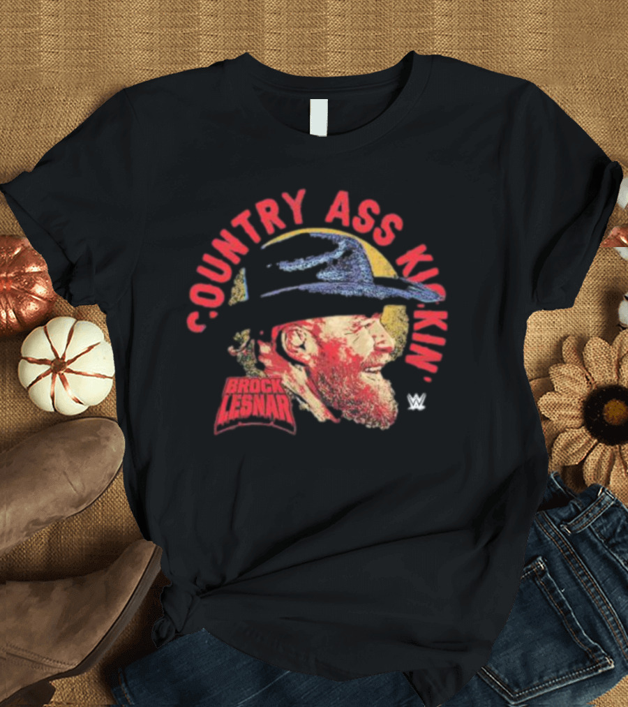 Brock Lesnar Country Ass Kickin' WWE Cowboy Hat T-Shirt