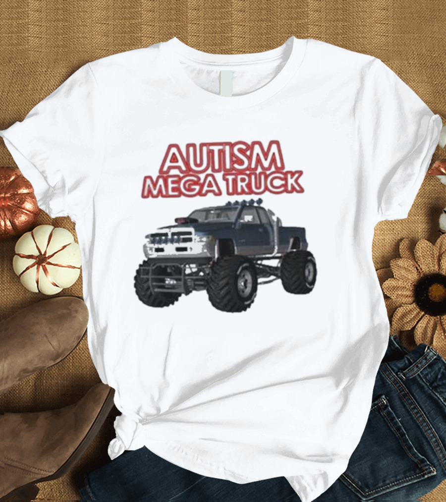 Autism Mega Truck Monster Pickup T-Shirt