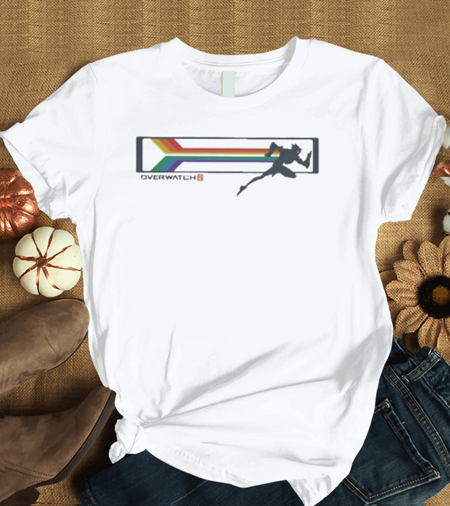 Overwatch 2 Tracer Rainbow Pride T-Shirt