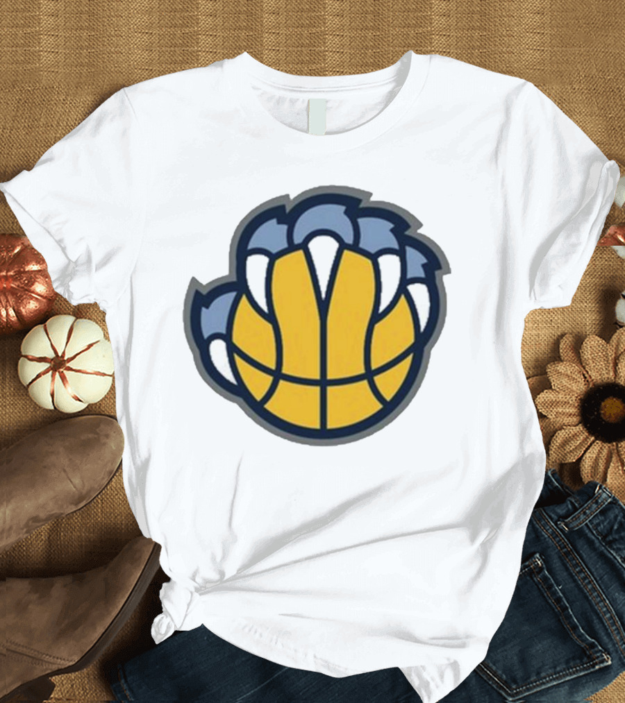 Memphis Grizzlies Claw Basketball T-Shirt