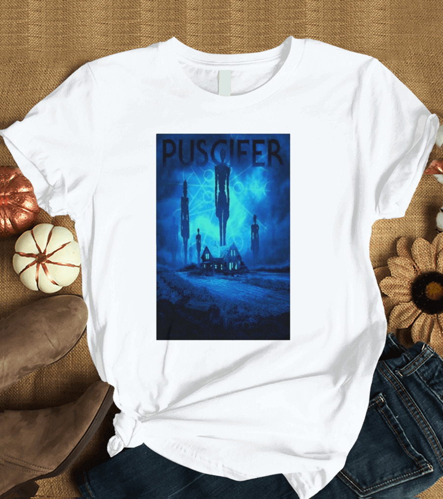 Puscifer Concert UFOs and Abandoned House in Atlantic City T-Shirt