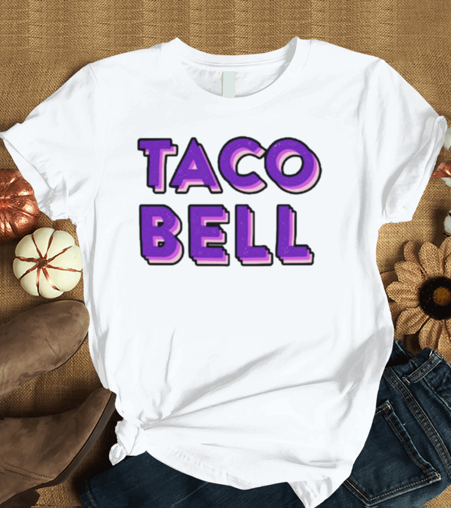 Taco Bell Distress Text T-Shirt