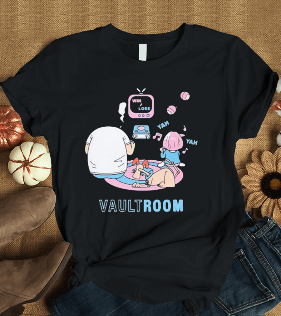 Vault Room Gaming Fun with Win Lose Challenge T-Shirt