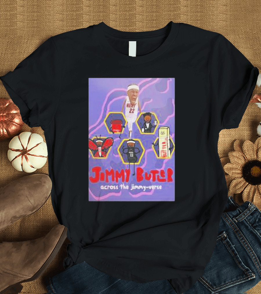 Jimmy Butler Across the Jimmy-Verse Miami Heat Player Edition T-Shirt