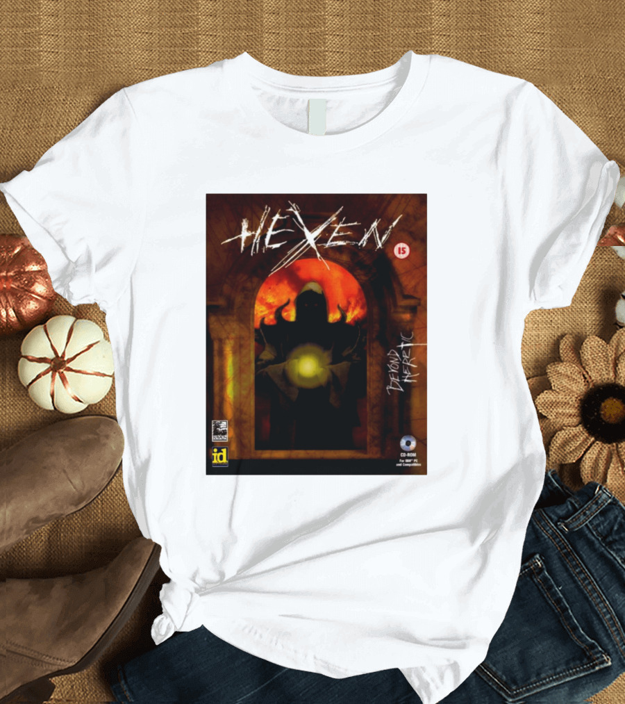 Hexen Beyond Heretic Video Game Cover Phil Spencer Wearing T-Shirt