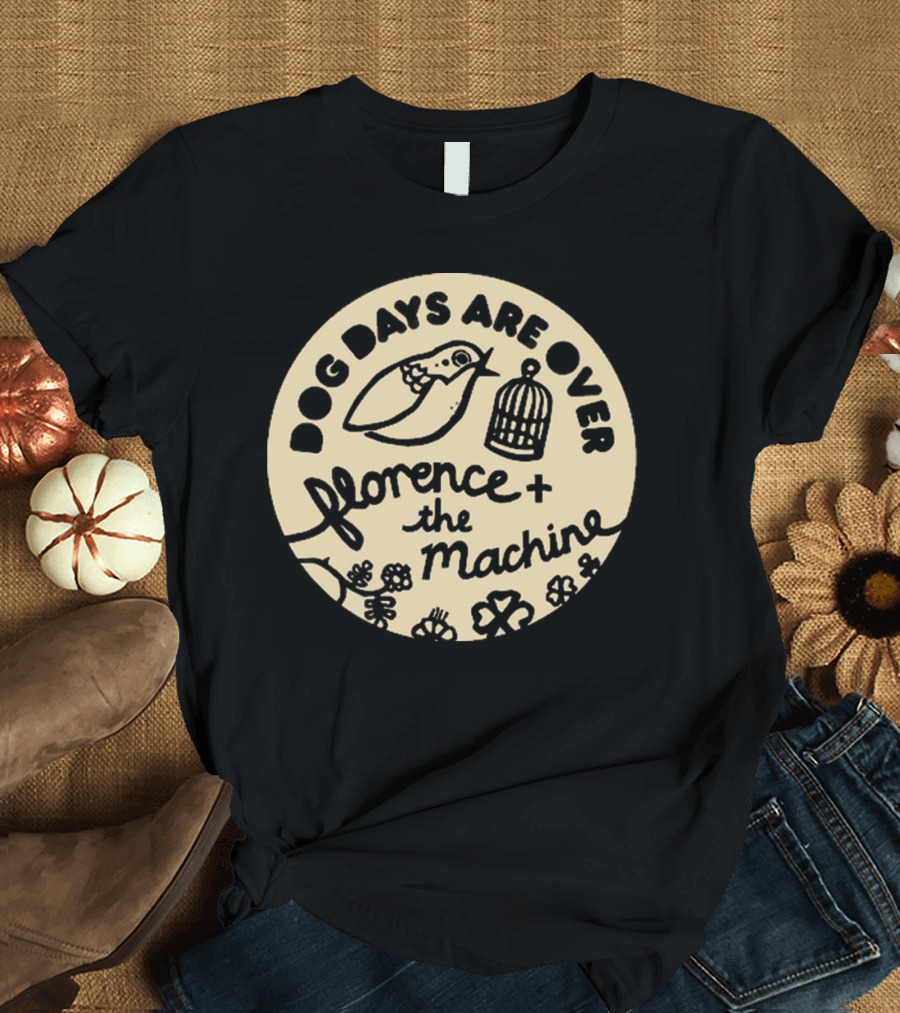 Dog Days Are Over Florence + The Machine Bird and Cage T-Shirt
