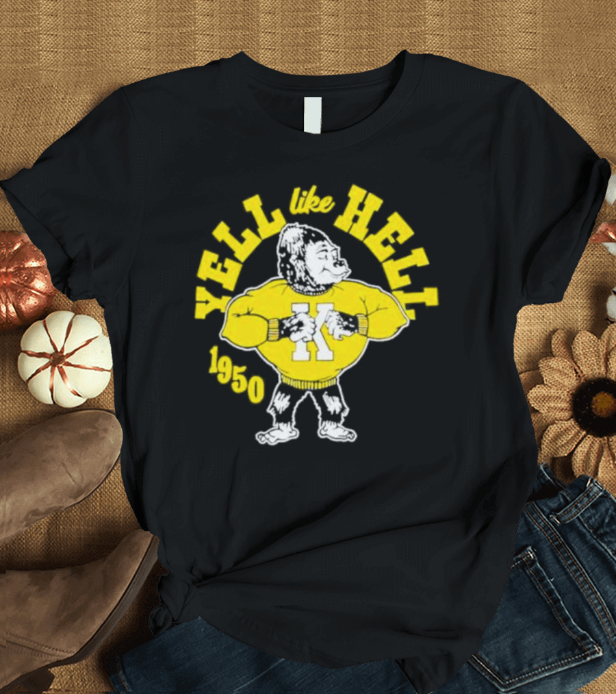 Gus the Gorilla Yell Like Hell Pittsburg State University 1950 Mascot T-Shirt