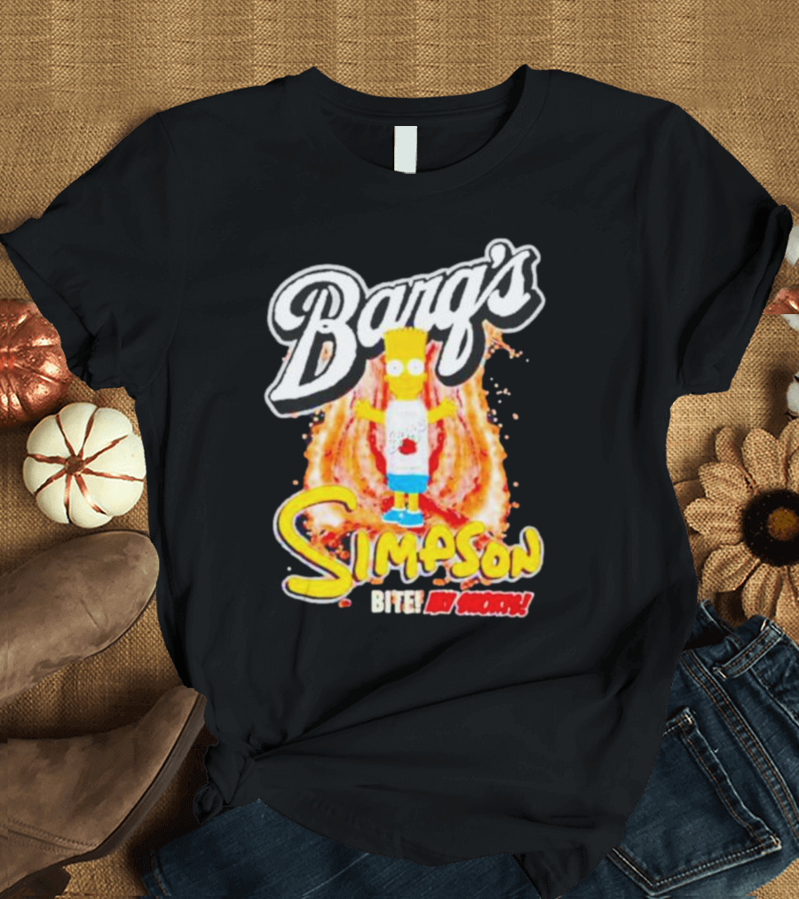 Barg’s Root Beer Bart Simpson Bite My Shorts T-Shirt
