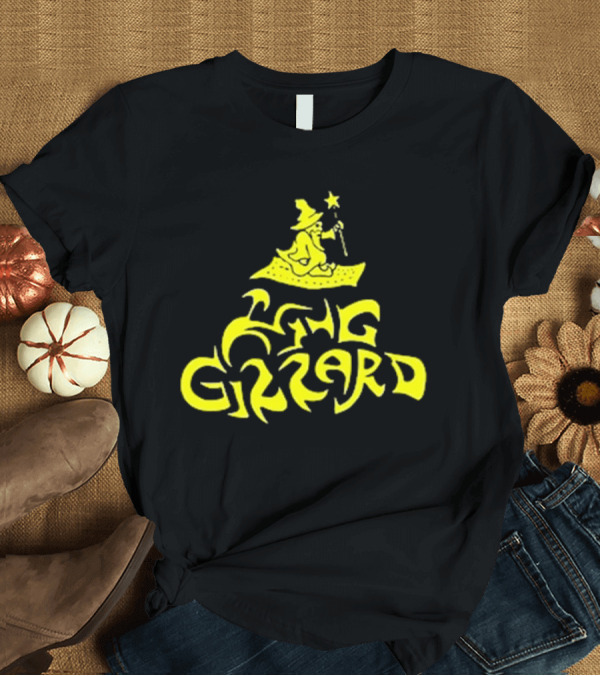 T-Shirt: King Gizzard and the Lizard Wizard San Francisco 16 Yellow Wizard on Carpet T-Shirt King Gizzard and the Lizard Wizard San Francisco 16 Yellow Wizard on Carpet T-Shirt