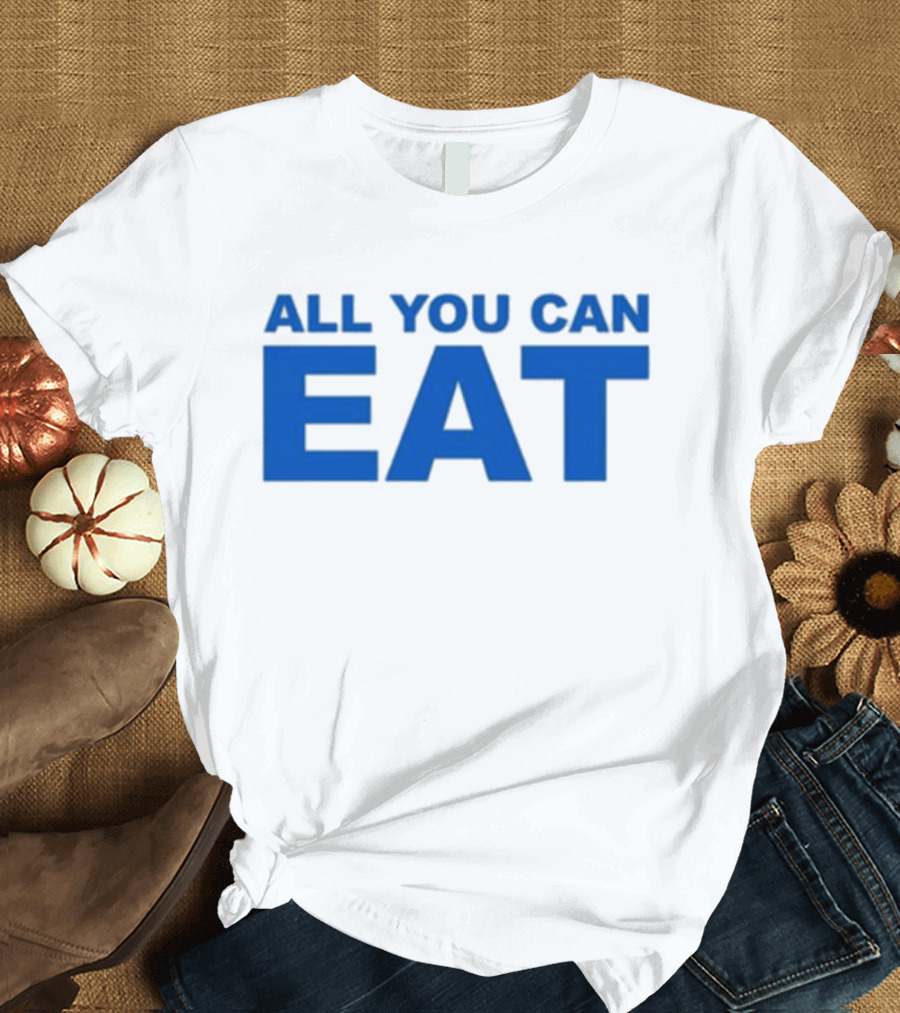Sappy All You Can Eat Blue Letters T-Shirt