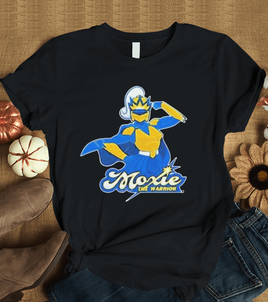 Moxie the Warrior Superhero Driving Force Sports Store T-Shirt