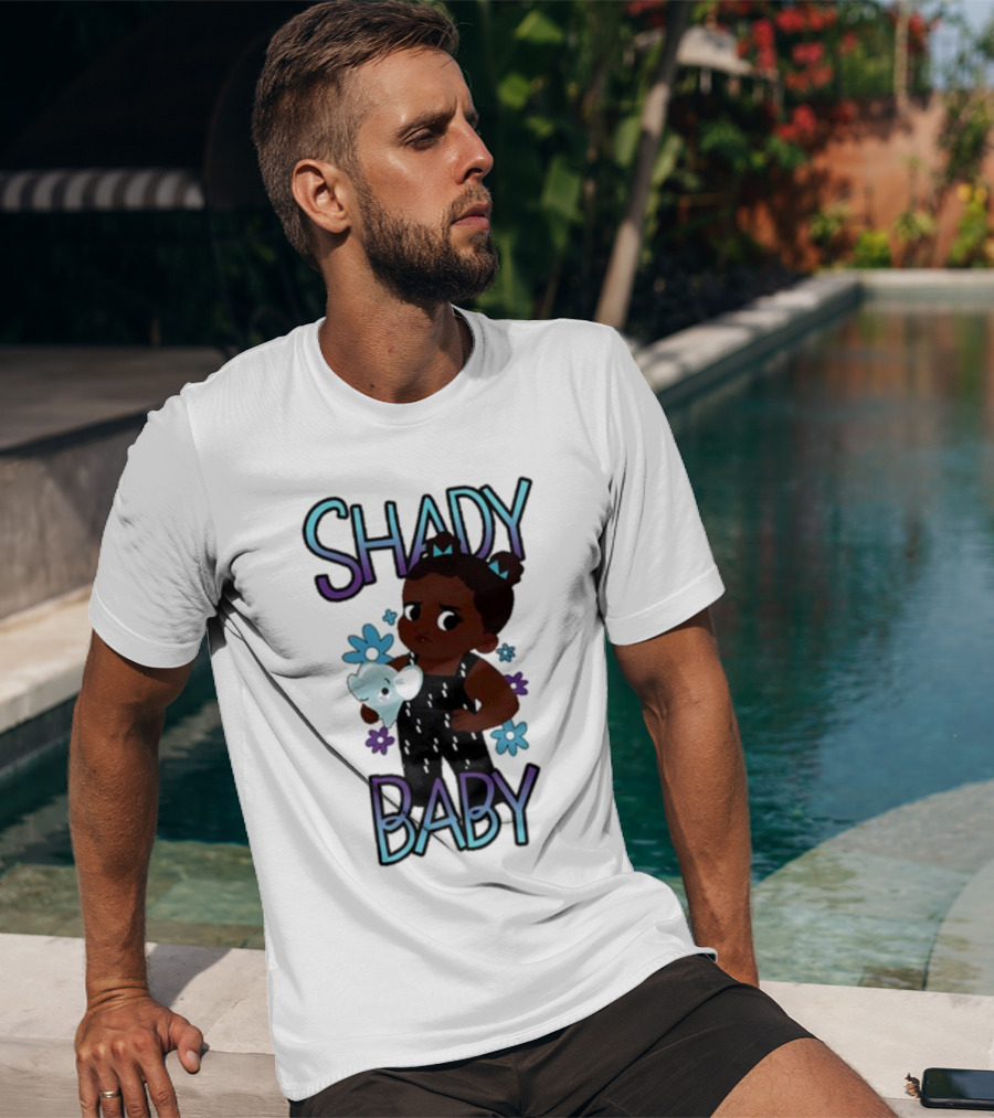 Shady Baby Danilo Cute Floral Panda Graphics T-Shirt