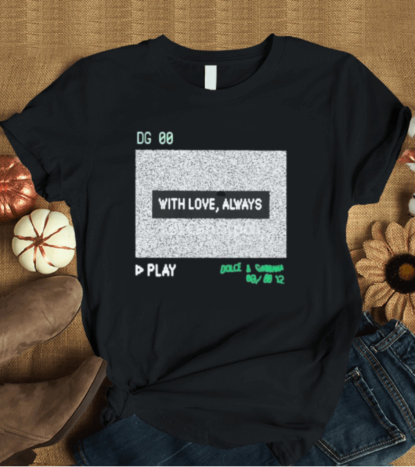 T-Shirt: Quackity DG 00 With Love Always Play Dolce and Gabbana T-Shirt Quackity DG 00 With Love Always Play Dolce and Gabbana T-Shirt