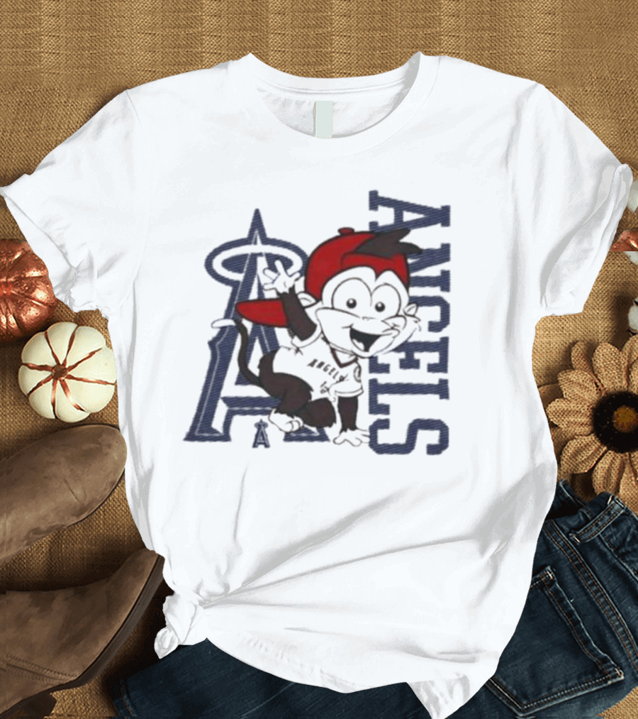 Infant Los Angeles Angels Red Mascot 2.0 Halo T-Shirt