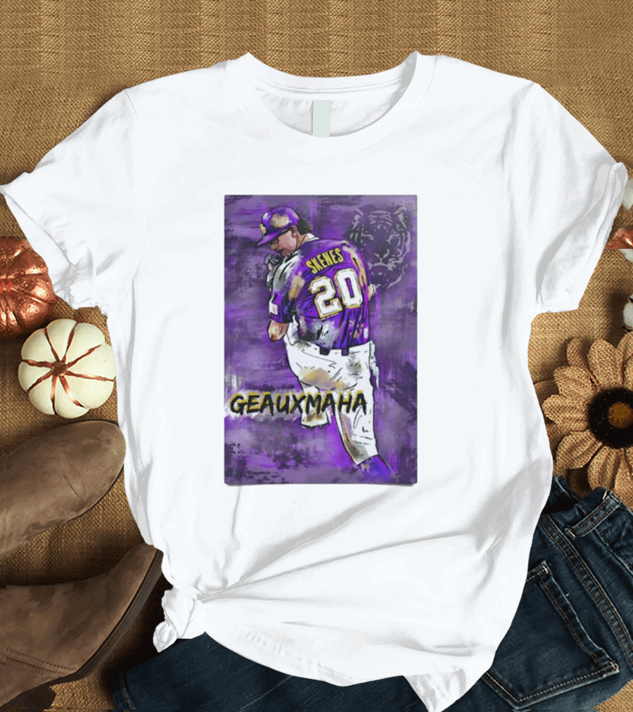 Paul Skenes Geauxmaha LSU Tigers Baseball T-Shirt