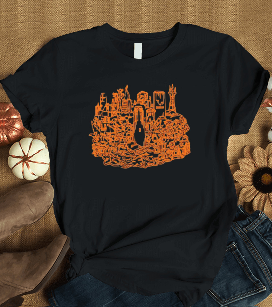 Broke Ass Stuart Urban Skyline Amos Goldbaum T-Shirt