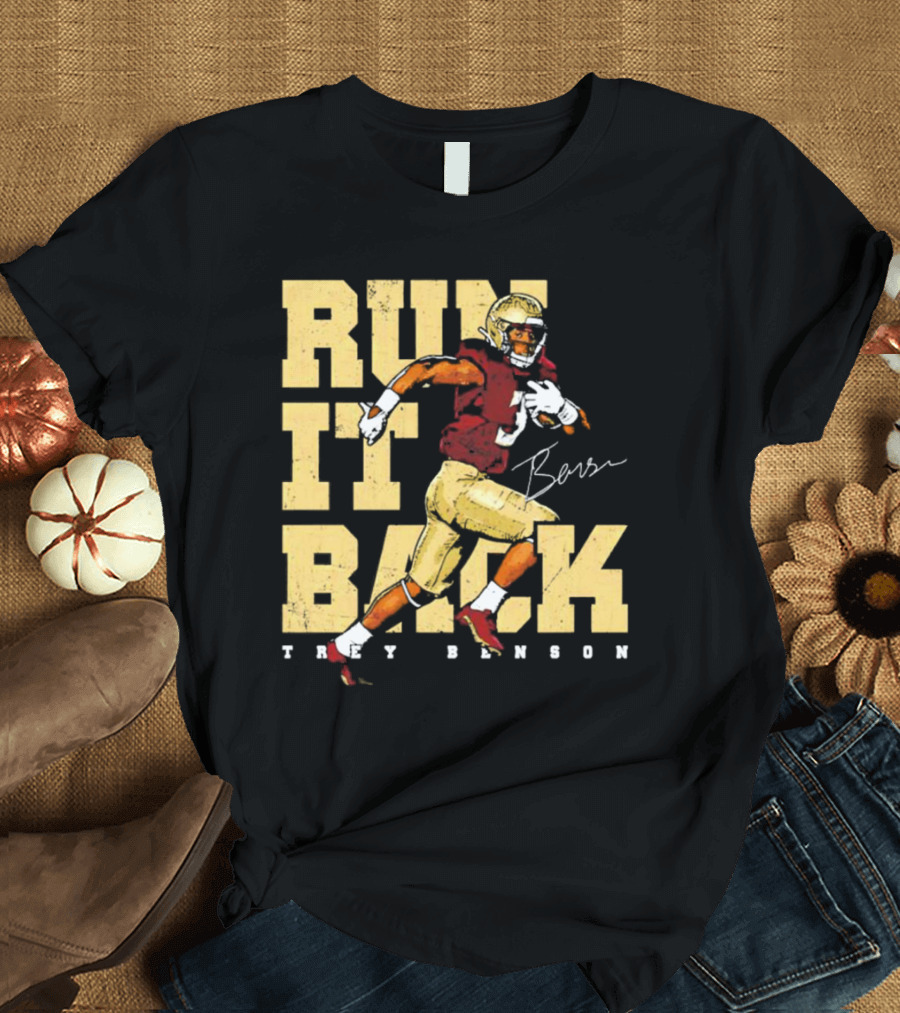 Trey Benson Run It Back Football T-Shirt