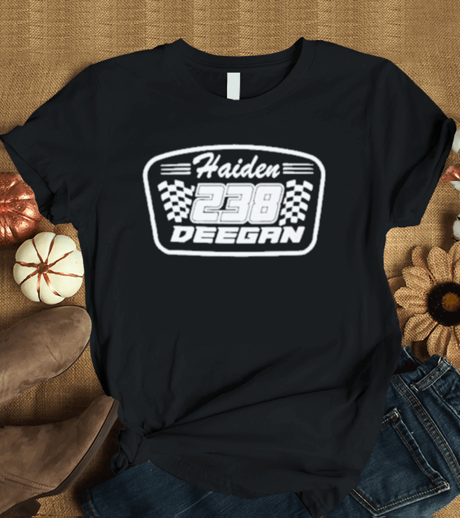 Haiden Deegan 238 Finish Line Racing Checkered Flag T-Shirt
