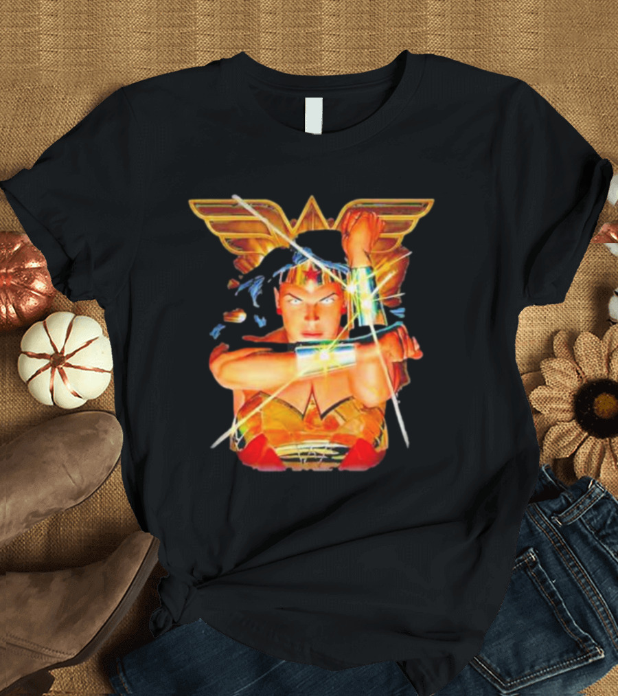 Wonder Woman Bracelets Deflection Wings Emblem T-Shirt