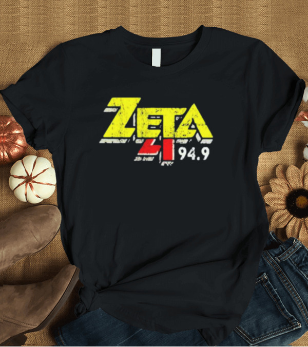 T-Shirt: Zeta 41 Radio 94.9 Distressed Yellow T-Shirt Zeta 41 Radio 94.9 Distressed Yellow T-Shirt