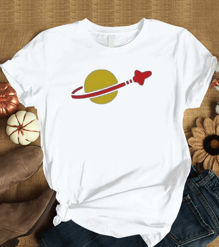 Classic Spaceman Lego Logo Planet and Spaceship T-Shirt
