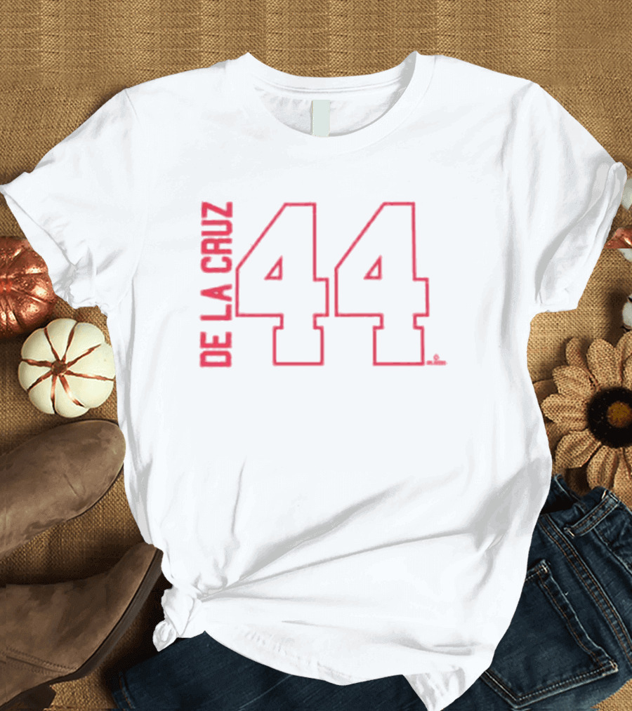 Elly De La Cruz Cincinnati Reds 44 ’47 Name and Number T-Shirt