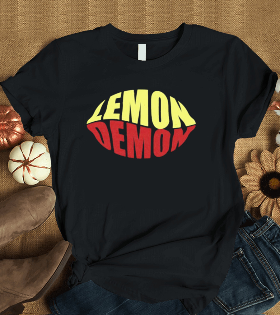 Lemon Demon Classic Logo Bold Yellow Red T-Shirt