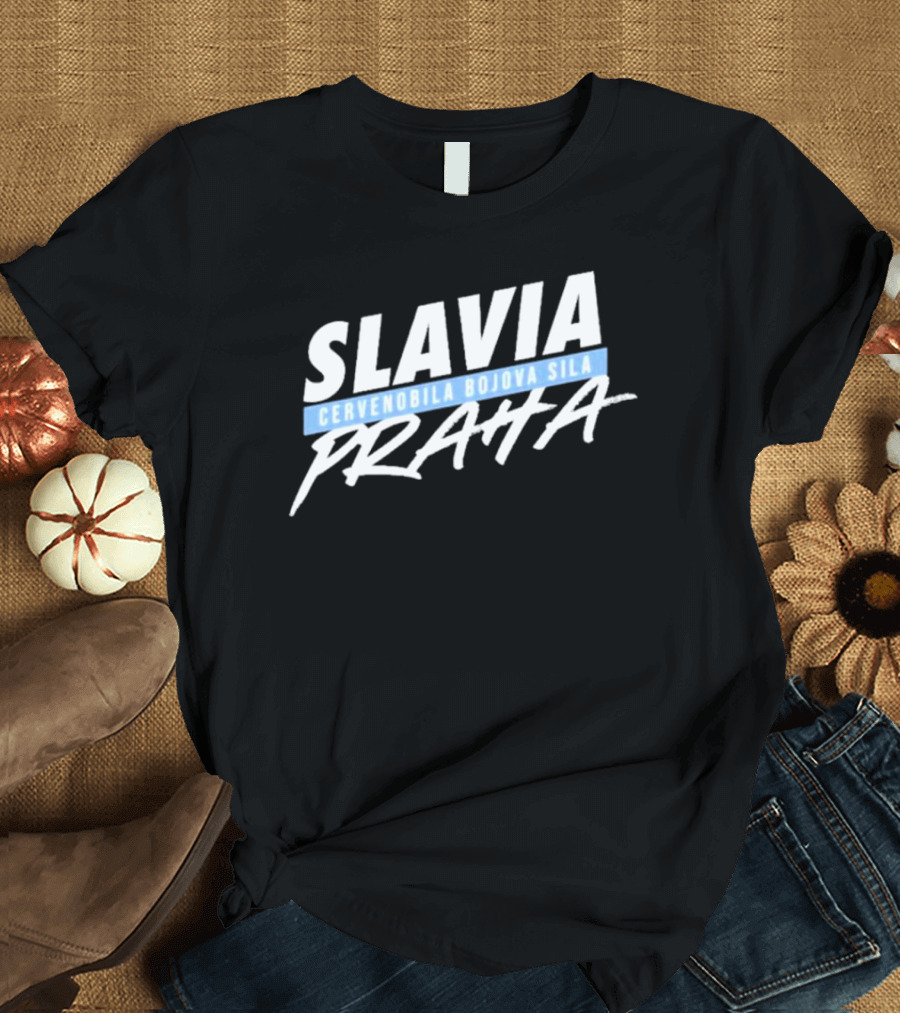 Slavia Cervenobila Bojova Sila Praha T-Shirt