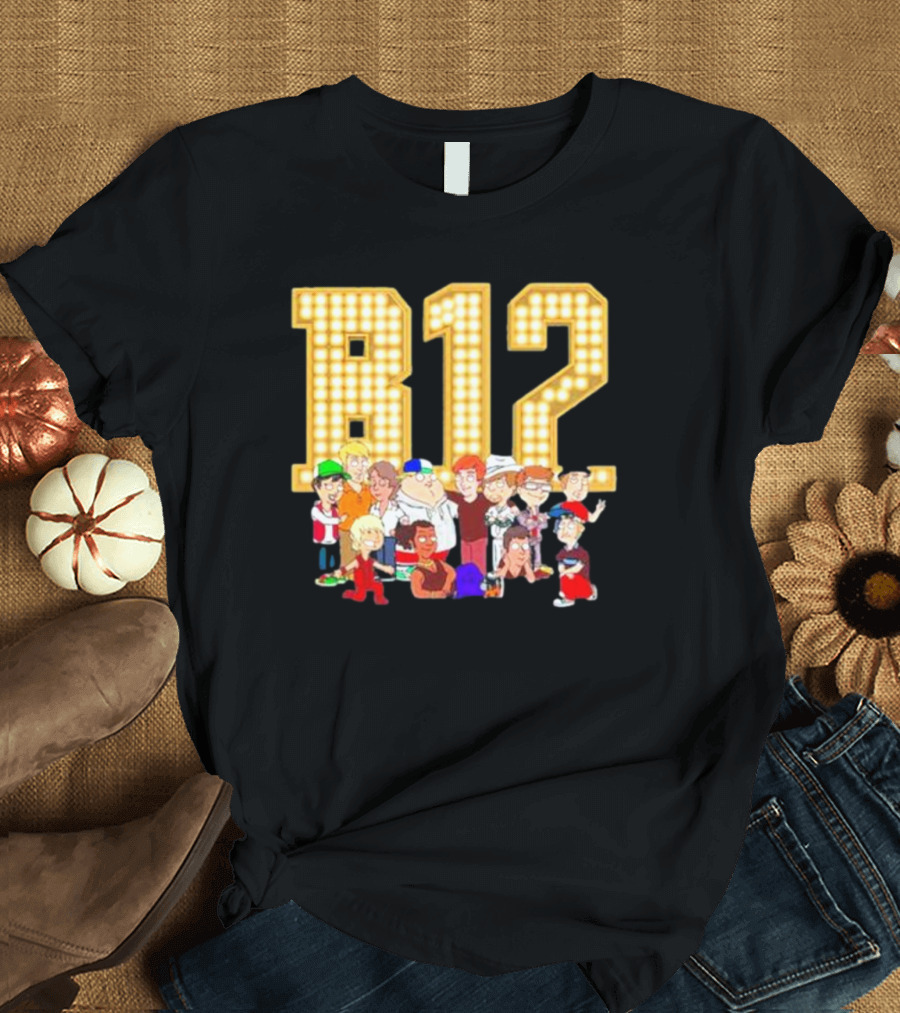 B12 Boys 12 Comic Con Animated Characters Ensemble T-Shirt