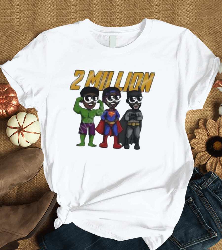 Daydrian Harding 2 Million Subscribers Superhero T-Shirt