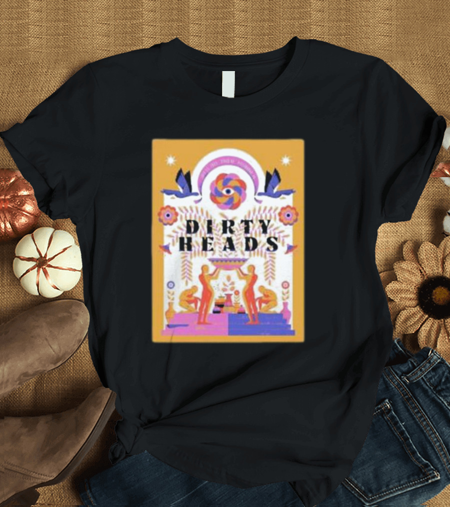 Dirty Heads Colorful Concert Poster Stage AE T-Shirt