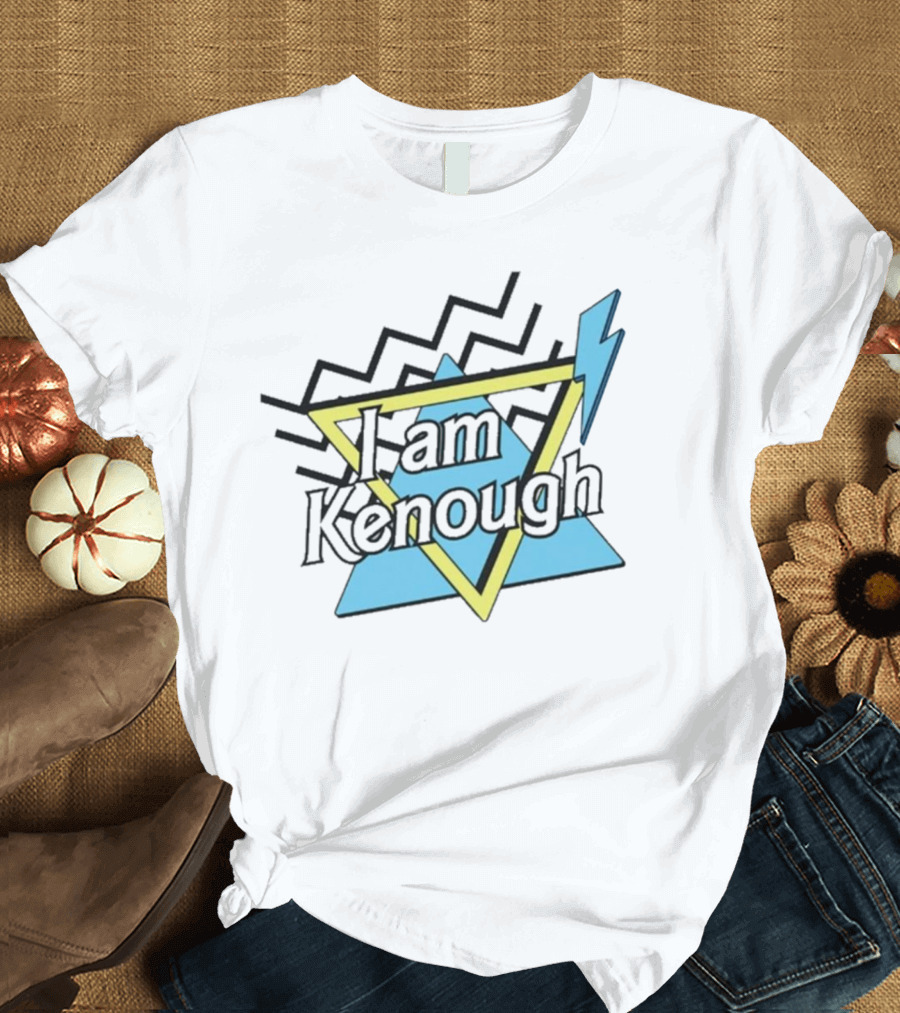 Kenough I Am Kenough Barbie Movie Triangle Lightning T-Shirt