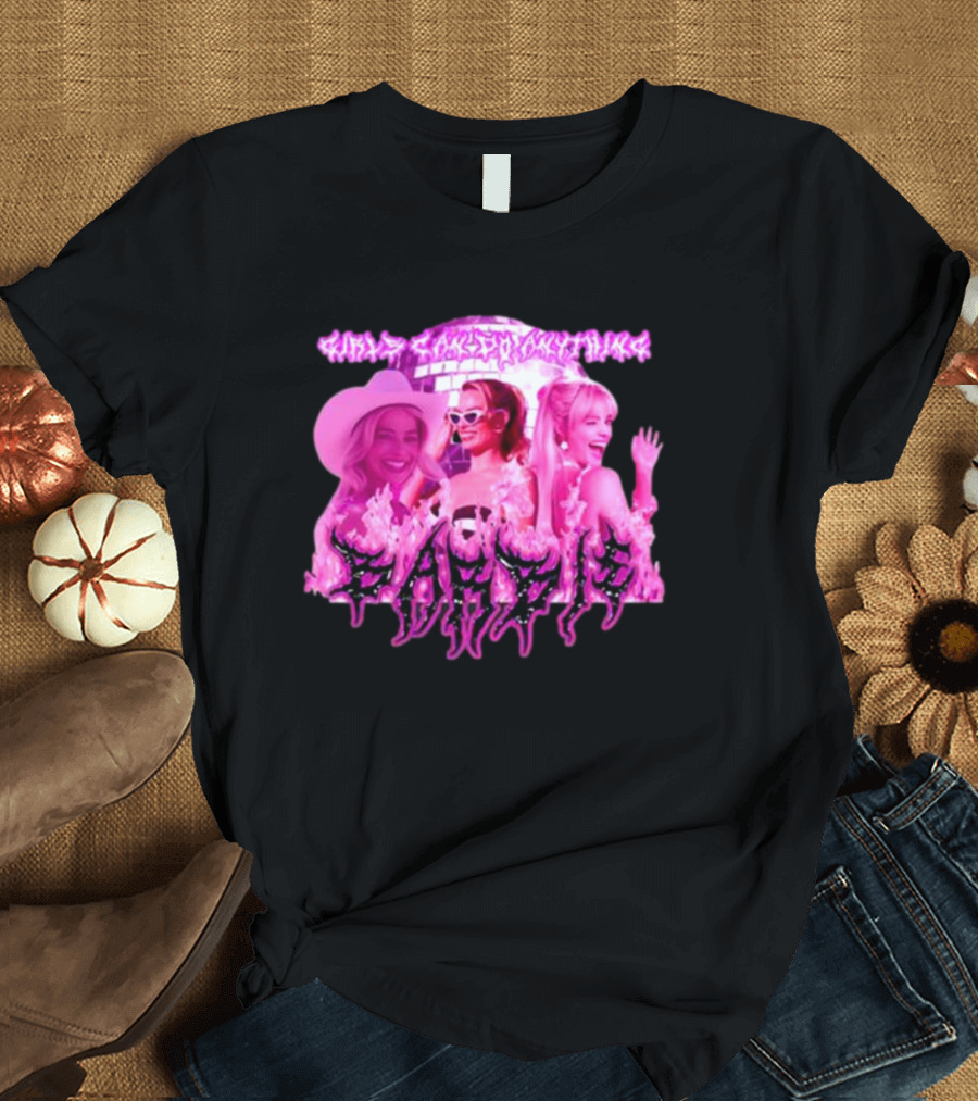 Sadstreet Margot Robbie Barbie Girls Can Do Anything T-Shirt