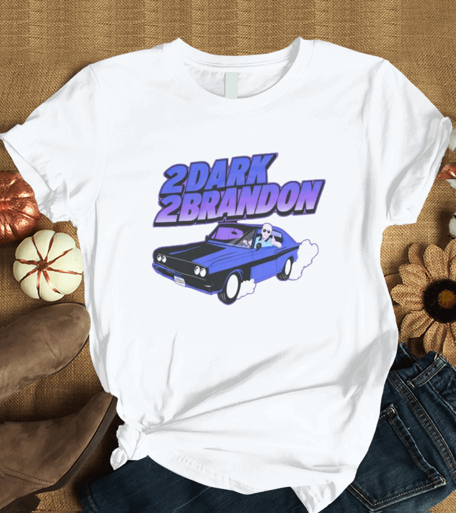 2 Dark 2 Brandon Crooked Media Merch Car Racing T-Shirt
