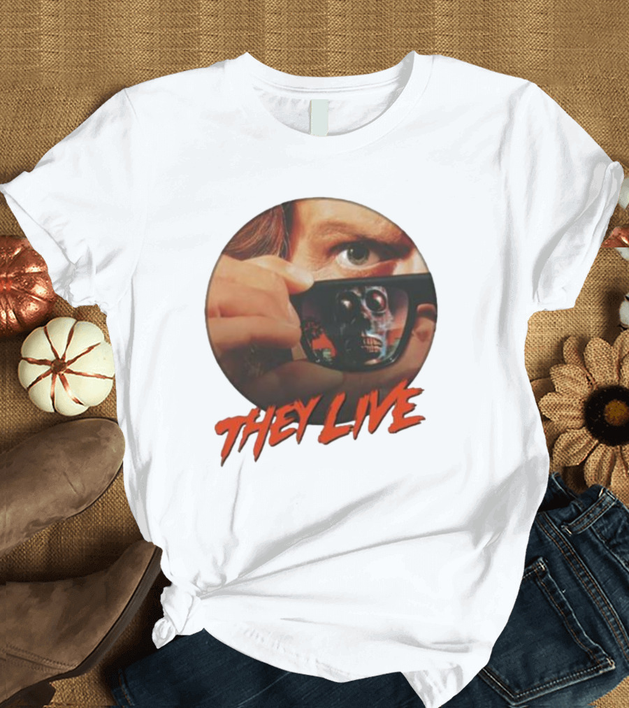 They Live Alien Sunglasses Meme Comedy T-Shirt