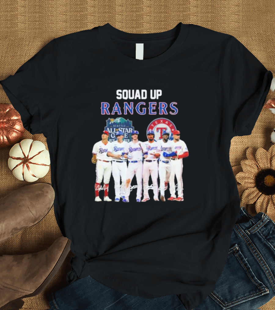 SQUAD UP RANGERS SEATTLE ALL-STAR GAME TEXAS T-Shirt