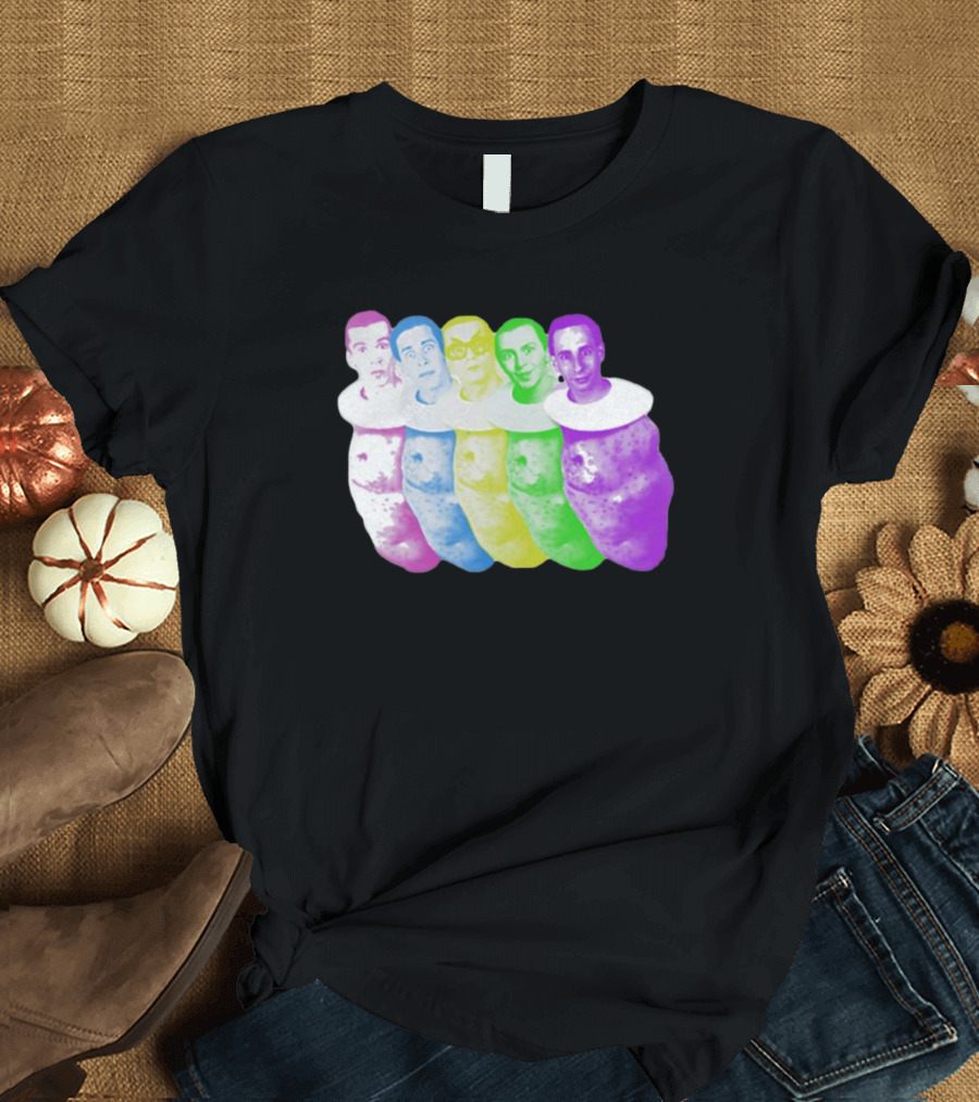 Colorful Devo Spuds Five Potato Heads T-Shirt
