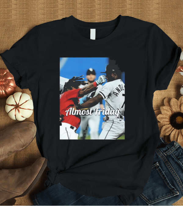 T-Shirt: Almost Friday Baseball Knockout Action T-Shirt Almost Friday Baseball Knockout Action T-Shirt