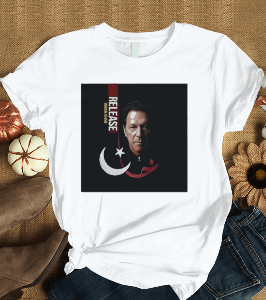 Release Imran Khan Prisoner No 804 Moon Star T-Shirt