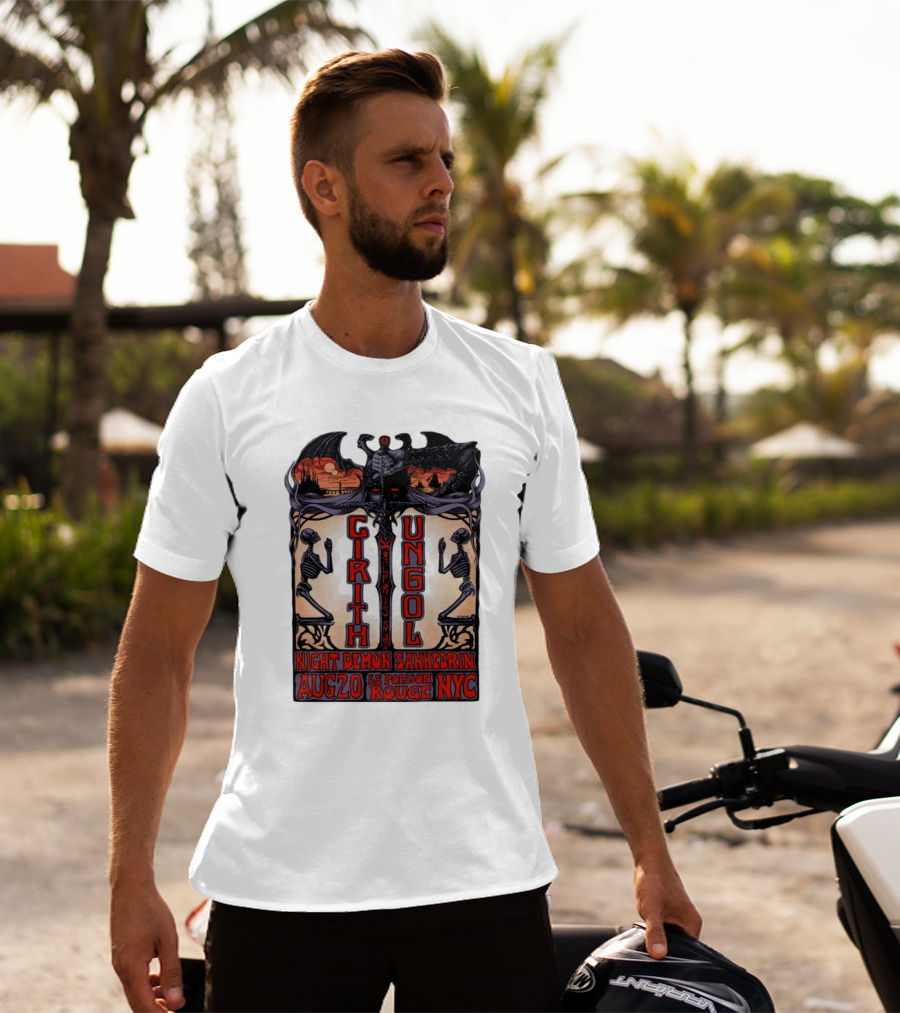 Cirith Ungol Night Demon Sanhedrin Aug 20 Le Poisson Rouge NYC T-Shirt