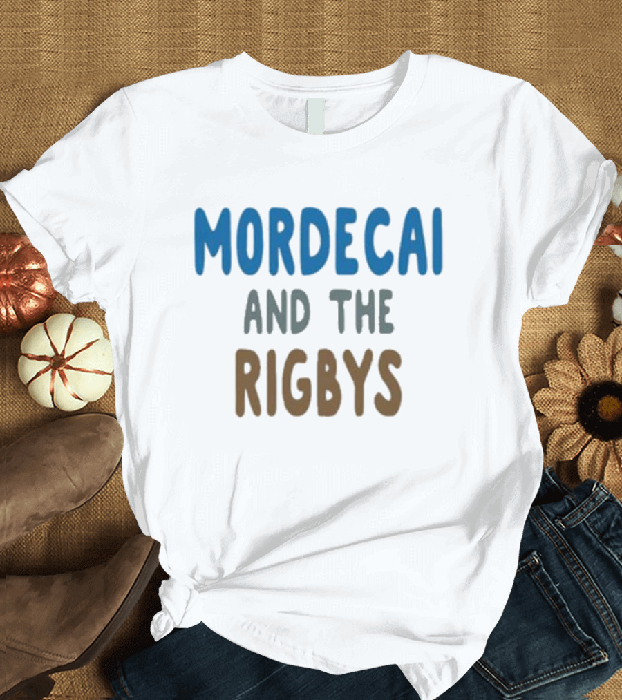 Mordecai and The Rigbys Band Reference From Regular Show T-Shirt