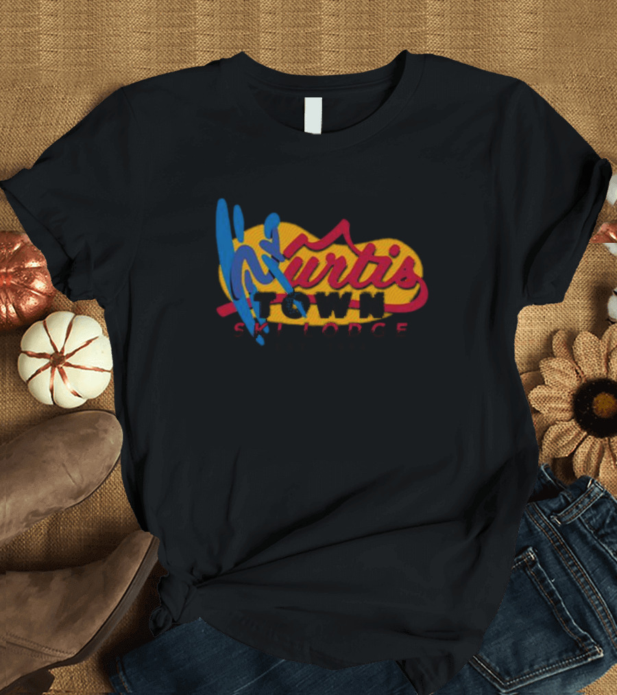 Kurtis Town Ski Lodge Est. 1994 T-Shirt