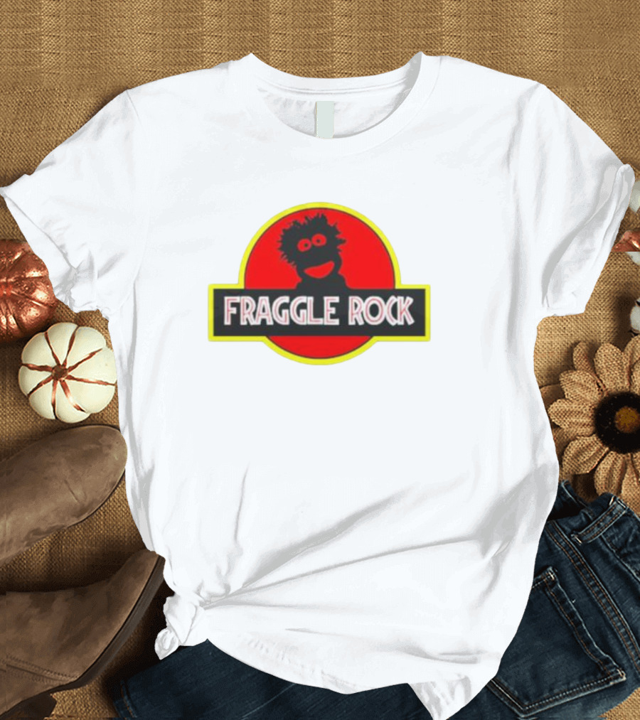 Craig Baird Fraggle Rock Jurassic Park Logo Mashup T-Shirt
