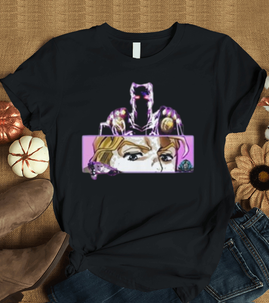 Hoshipieces Kira Featuring Iconic Manga Character with Intriguing Eyes and Mystical Armor T-Shirt