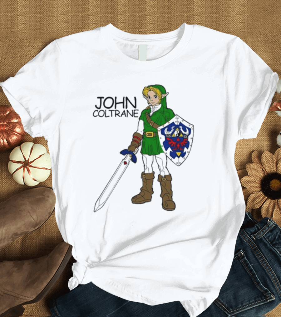JOHN COLTRANE Legend of Zelda Link Mashup T-Shirt