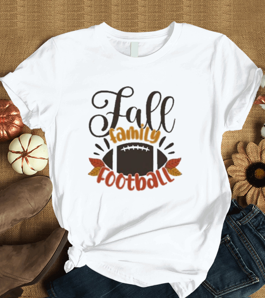 Fall Family Football Phase 6 Autumn Leaves T-Shirt