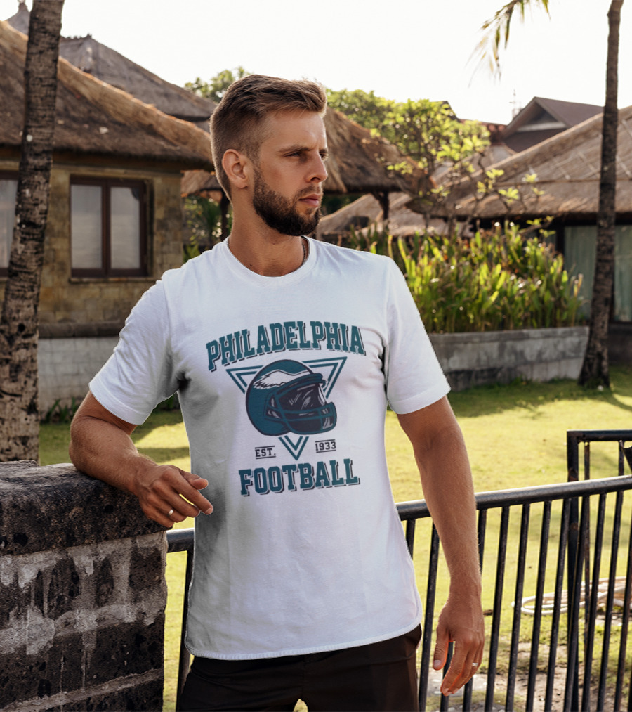 Philadelphia Eagles Helmet Est. 1933 Football T-Shirt