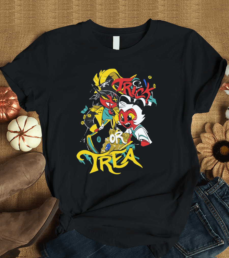 Moxxie Millie Trick or Treat Halloween Characters T-Shirt
