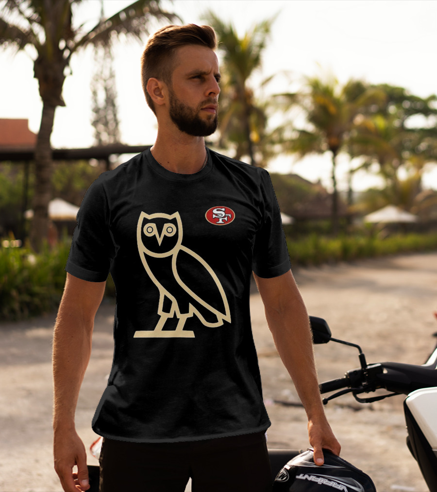 San Francisco 49ers SF Ovo Owl Scarlet T-Shirt